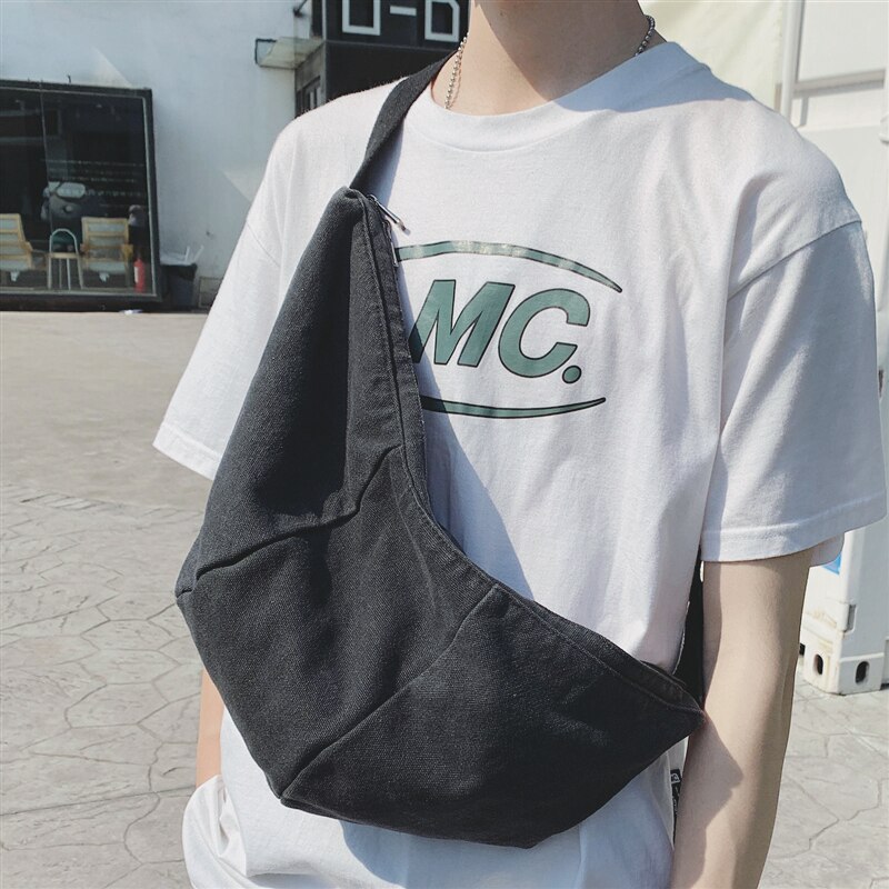 Novo design original moda saco de telefone peito bolsa de ombro & lona grande capacidade crossbody saco largura 54cm altura 27cm