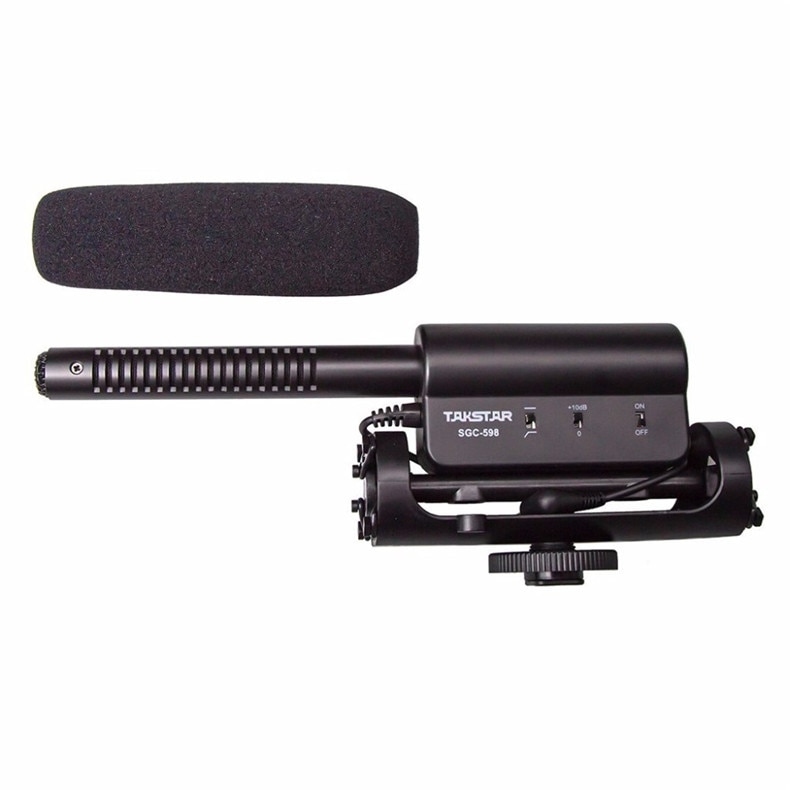 Micrófono condensador Takstar SGC-598 para grabación de vídeo, micrófono para cámara Nikon, Canon, Sony, DSLR, micrófono para entrevista de fotografía