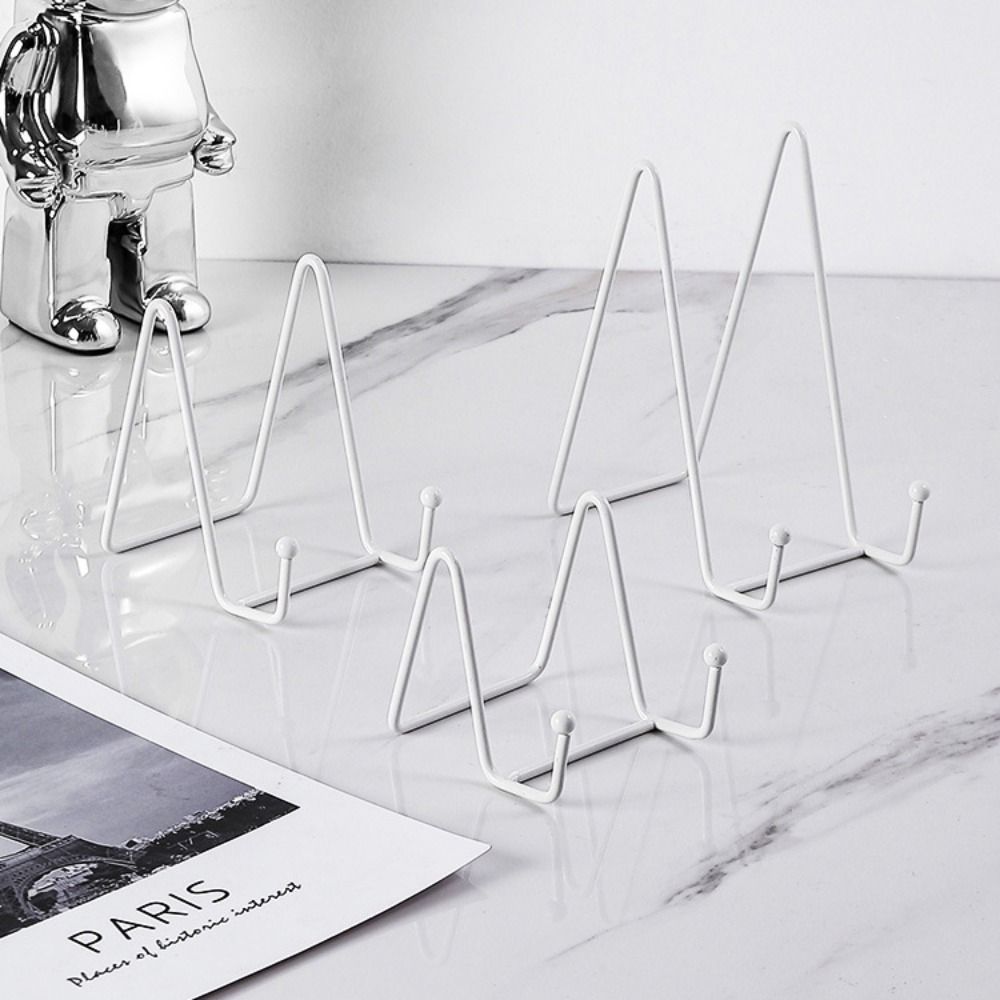 Supporto per piatto decorativo supporto per telaio in metallo cavalletto in ferro supporto per cornice per foto supporto per piastra espositore in ferro