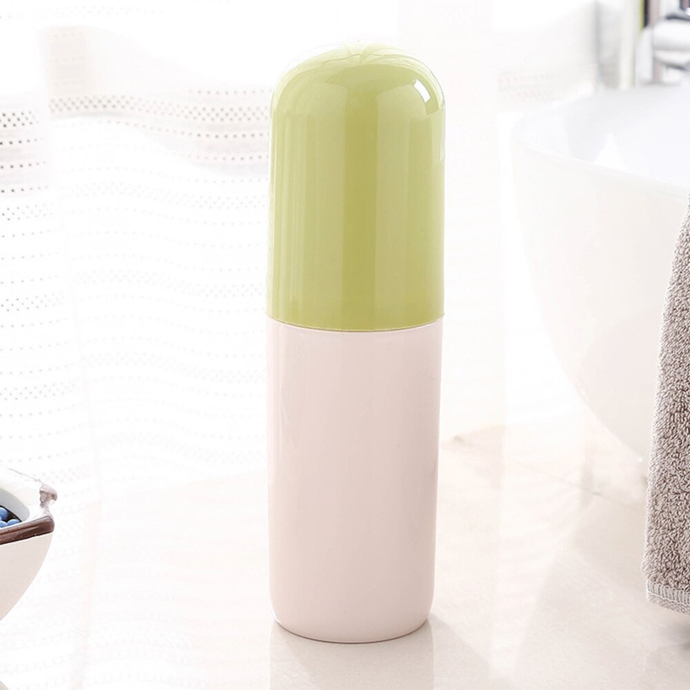 Travel Portable Toothbrush Toothpaste Case Holder Box Container Hiking Camping Toothbrush Storage Box Toothpaste Organizer: Green
