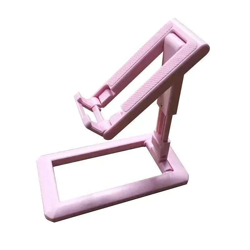Faltbarer Schreibtisch-Telefonhalter, Halterung, Ständer, verstellbarer Telefonhalter, Schreibtisch-Halfter: Rosa