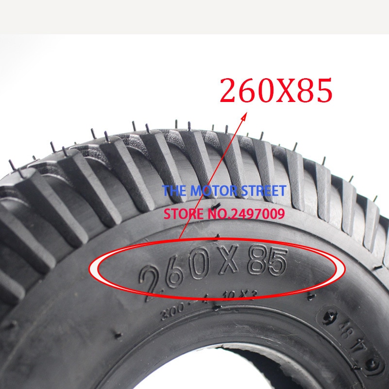 260x85 tire and inner tube 3.00-4 (10"x3", 260*85) Knobby Scooter, ATV and Go Kart Tire and Tube motor tire good