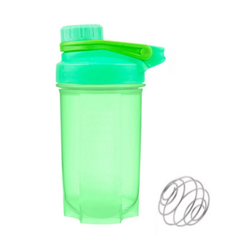 Tasses d'eau Anti-déversement de tasse d'eau de Sports de forme physique en plastique de tasse de secousse de 500ml avec des tasses simples de secousse de couleur Pure de couvercle