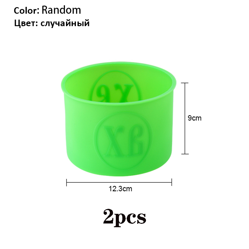 Siliconen Ronde Rechthoekige Mold Set Siliconen Cake Toast Brood Lade Mold Non-stick Kleur Willekeurige Bakken Tools: green