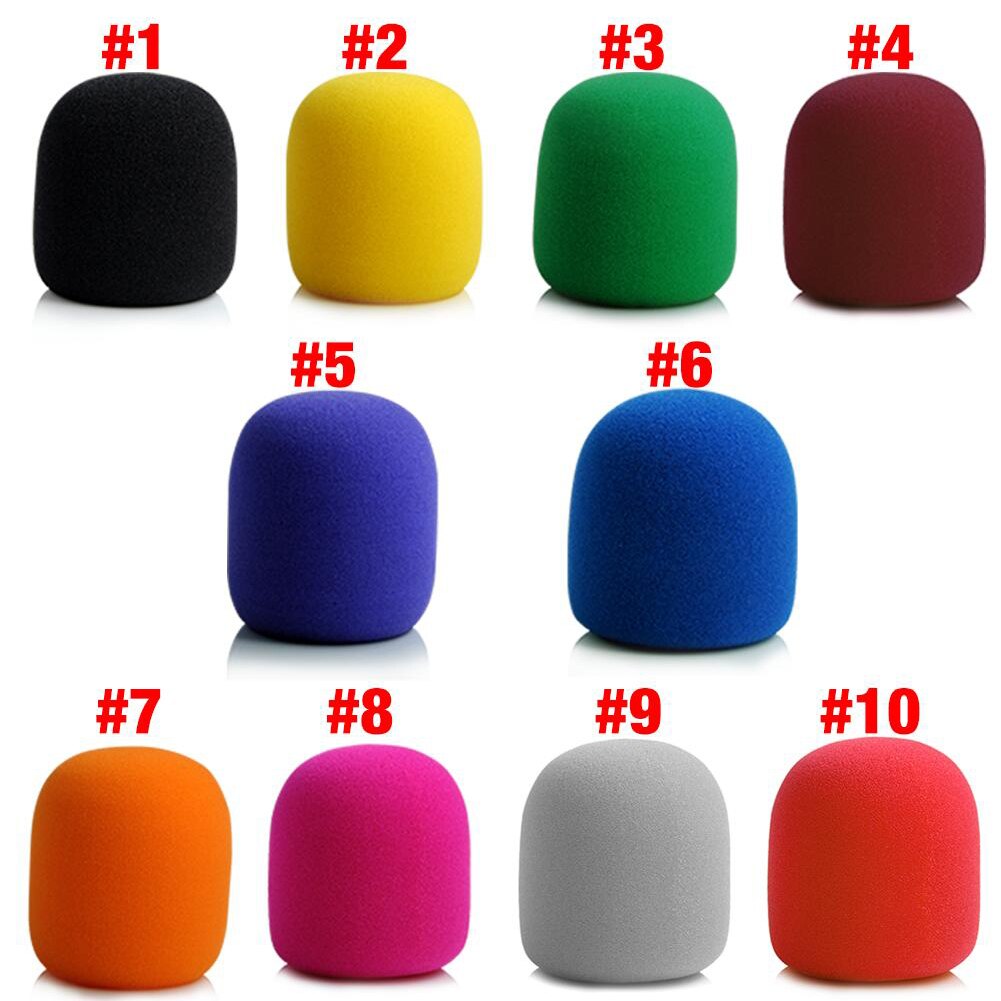 Microphone Foam Thicken Mic Cover Sponge Studio WindScreen Protective Grill Shield Soft Microphone Cap