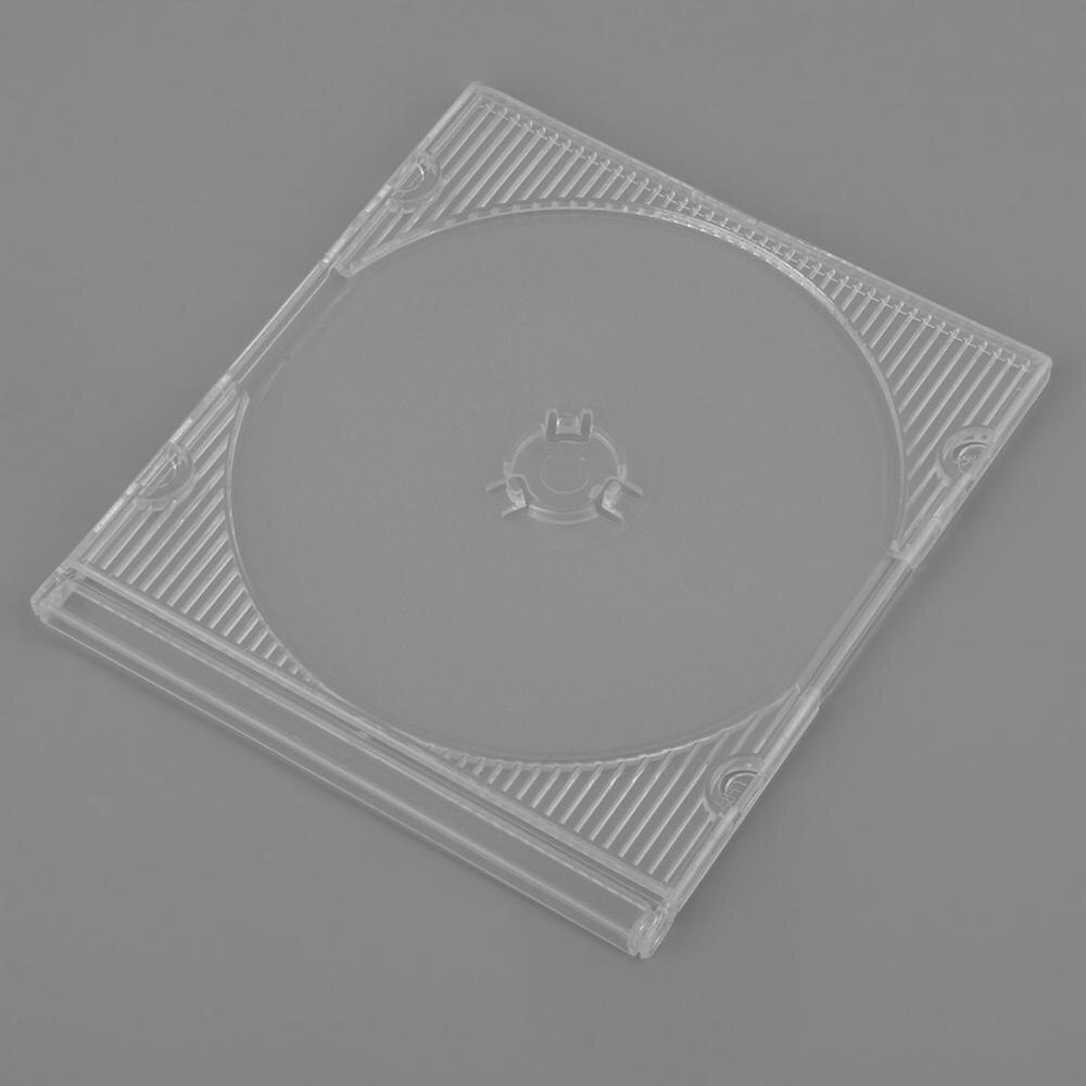 50 stk sett 3 tommers 8cm bærbar gjennomsiktig cd-etui standard størrelse dvd cd-etuier oppbevaring hard boks
