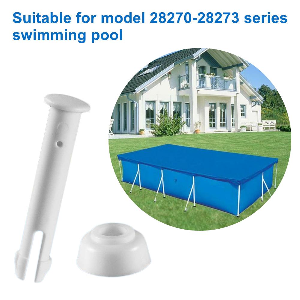 12 stk plast pool samlingsstifter gummitætninger metalramme pool reservedele 28270-28272