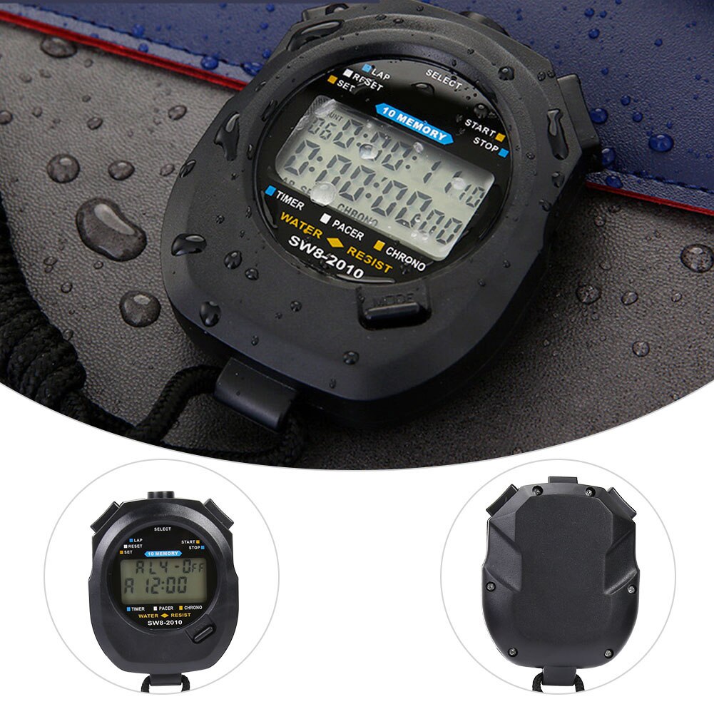 Stopwatch Timer Waterproof Stopwatch Countdown Sports Stopwatch Timer Compass With Alarm Switch