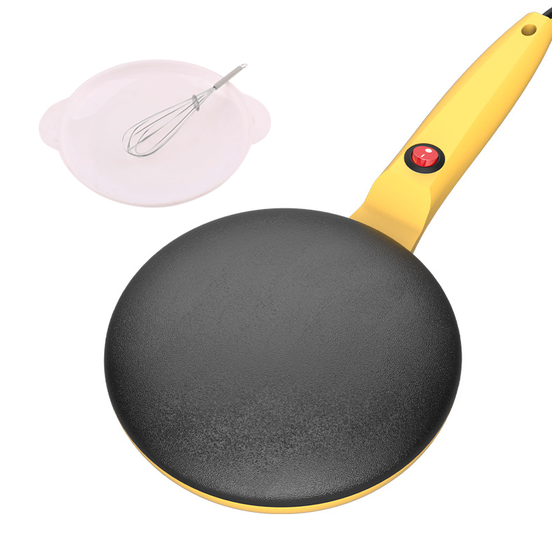 110 V/220 V Automatische Pannenkoek Making Machine Instant Verwarming DIY Snack Burrito Bakpan Crêpe Maker Loempia Flapjacks Skille: 42x46x23 cm / YELLOW