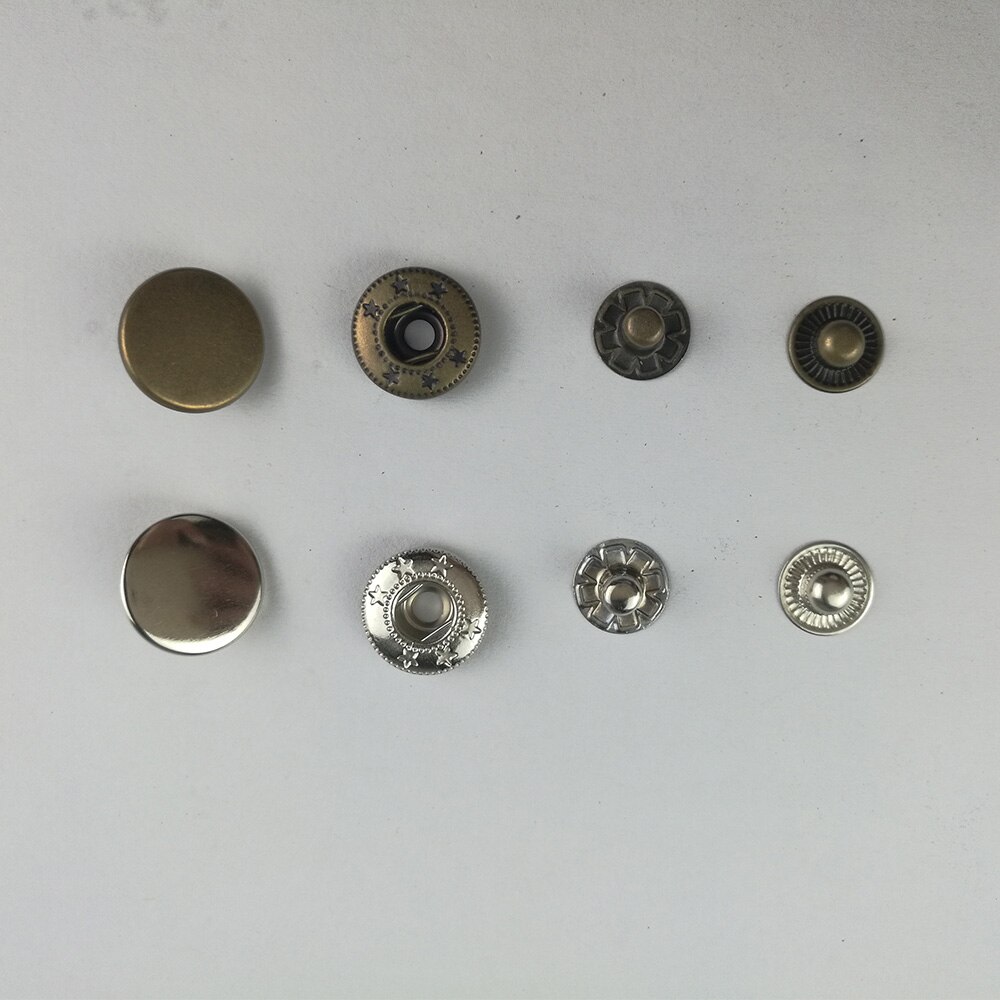 50 stuks leren ambachtelijke snelklinknagel drukknopen voor kleding tassen schoenen 10/12.5/15mm leren decoratieve gecombineerde knopen