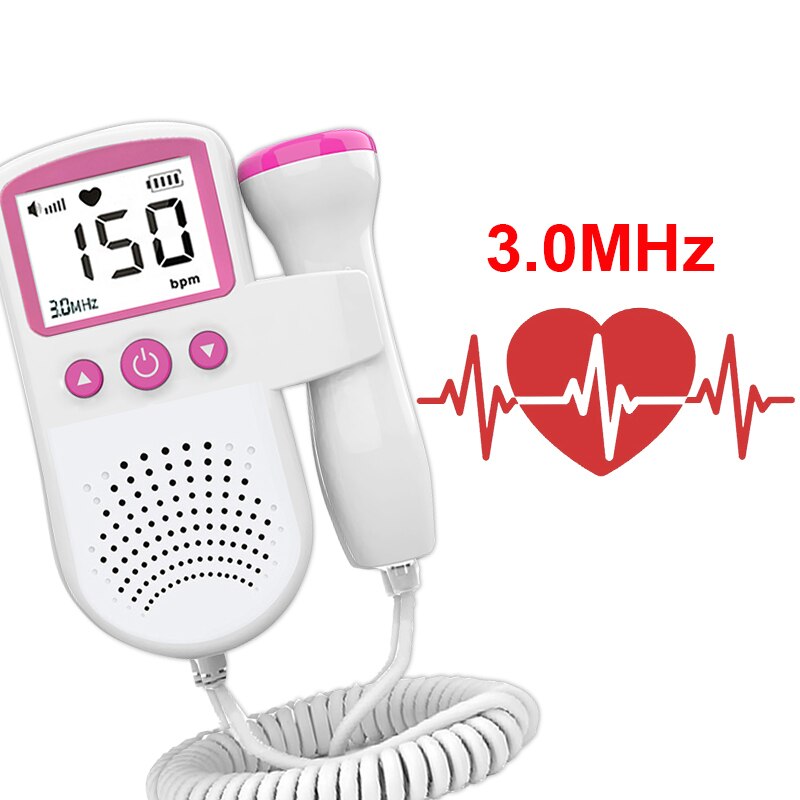 Ultrasound Doppler Fetal Heart Rate Monitor Home Fetal Heart Rate Monitor Stethoscope Fetal Heart Rate Monitor 3.0hz