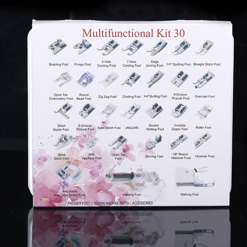 11/32/48/72PCS Sewing Machine Supplies Presser Foot Feet Accessories Singer Brother Sew Kit Braiding Blind Stitch Overlock Parts