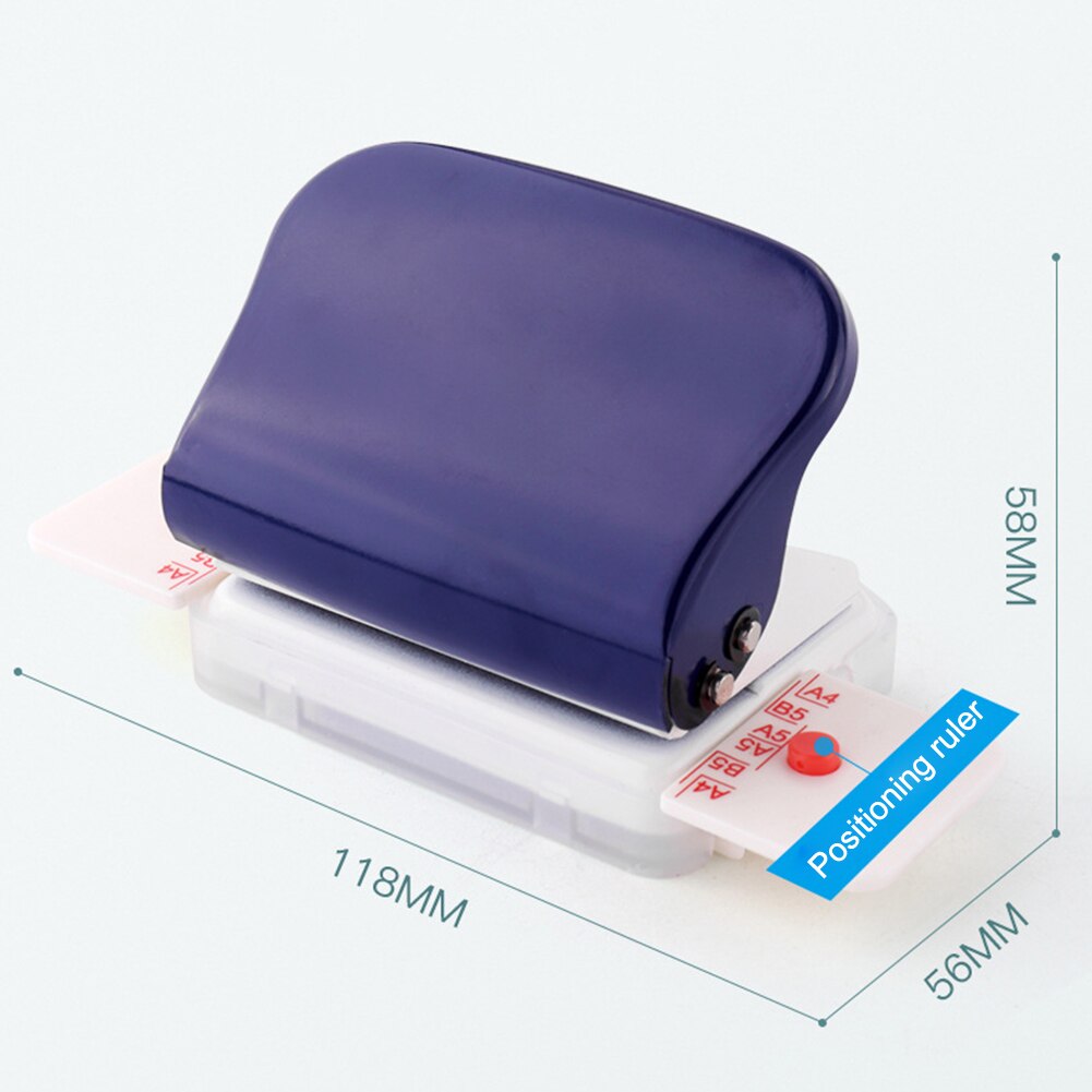 Fromthenon Leaf Paper Punch 30/26/26 Hole Puncher A4/A5/A6 Planner Scrapbooking Tool Binding Supplies School &amp; Office Stationery: Dark Blue