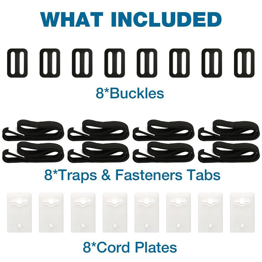 Solar Pool Cover Reel Attachment Kit Firm Sturdy Swimming Pool Solar Reel Tube Blanket Straps Kit Pool Reel Accessory