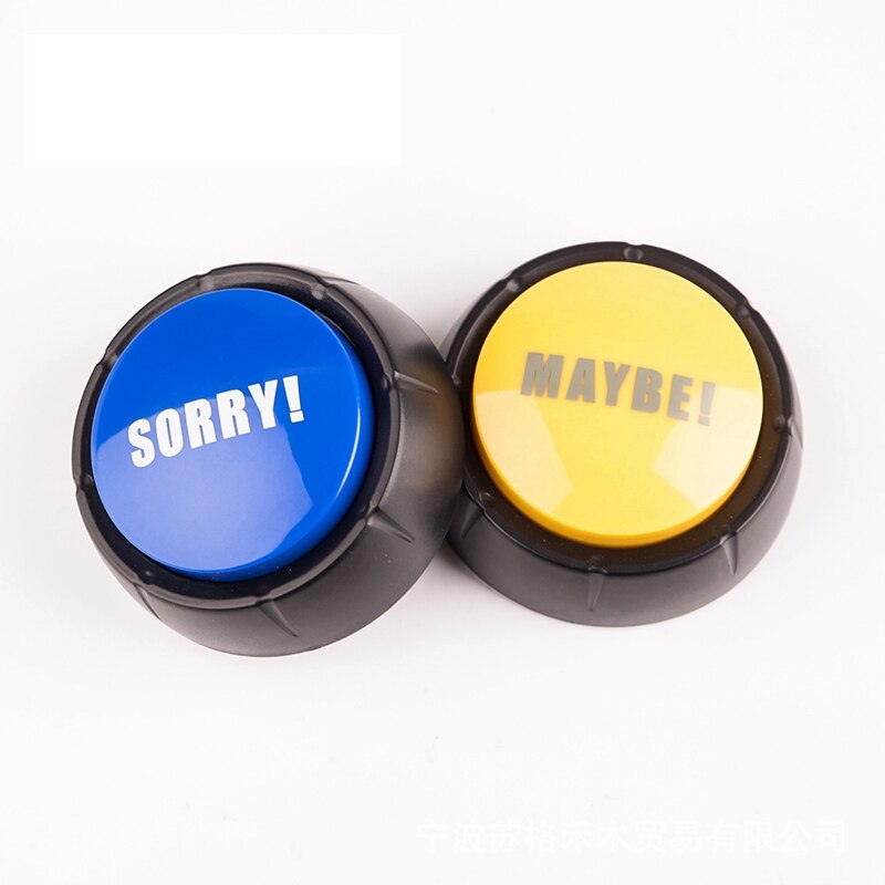 Buzzer sans bouton sonore, son amusant, jeu libre, outils de fête, décoration de , réponse: sorry maybe