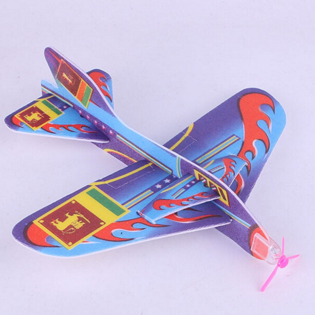 18.5*19 cm stræk flyvende svævefly fly børn børn legetøj spil tilfældig farve