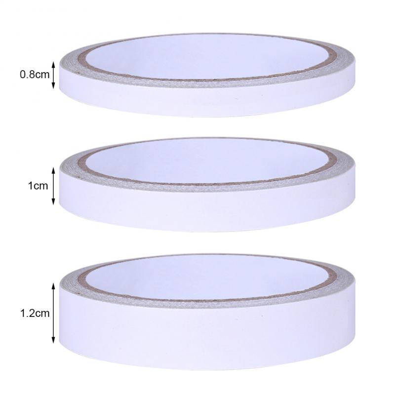 12M cinta de doble cara blanco Super fuerte de doble cara de papel de cinta adhesiva fuerte Ultra fina artesanía de DIY-Wrap 8mm 10mm 12mm