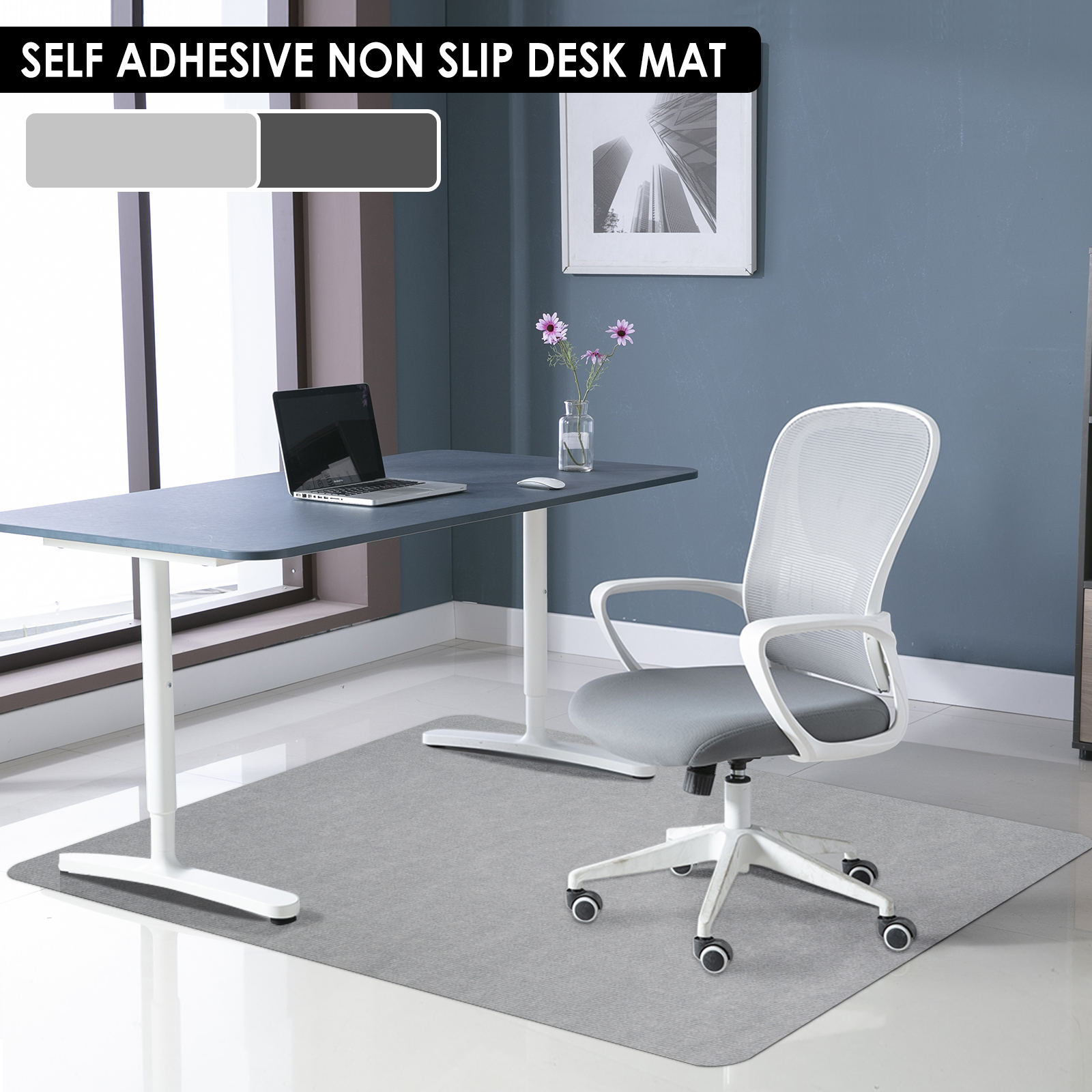 Office Chair Mat Anti Slip Desk Chair Mat Protective Rolling Chair Mat Easy Clean Floor Protector Premium Under Desk Rug for