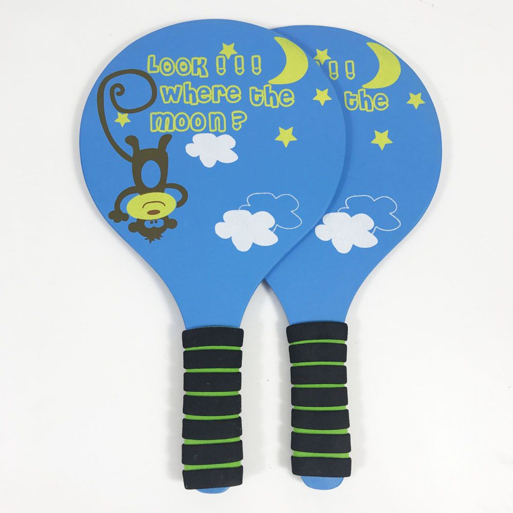 Racquet Wood Racquet Racquet Sports Badminton Beach Battledore Racquet Badminton Rackets Badminton Racket Rackets: blue