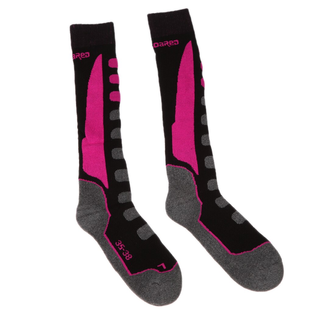Unisex kinderen volwassenen gewatteerde wintersport thermische prestaties ski snowboard sokken sportsokken thermosokken beenwarmers sokken
