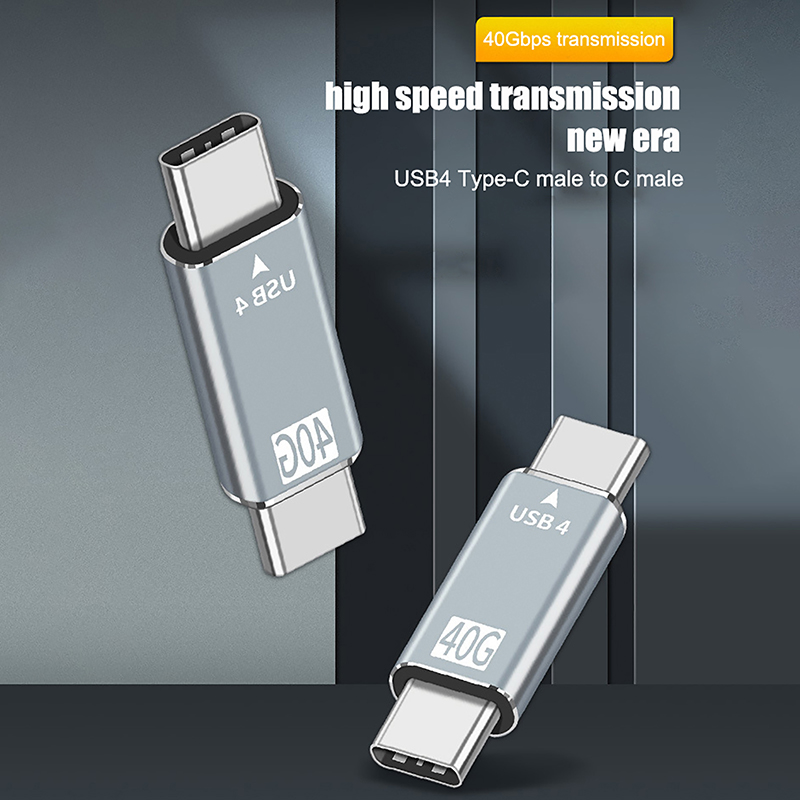 1PC USB Type-C Adapter 90 Degree Quick Charge Converter Male To Female PD Data Transfer for Macbook 40Gbps High Speed Adapter