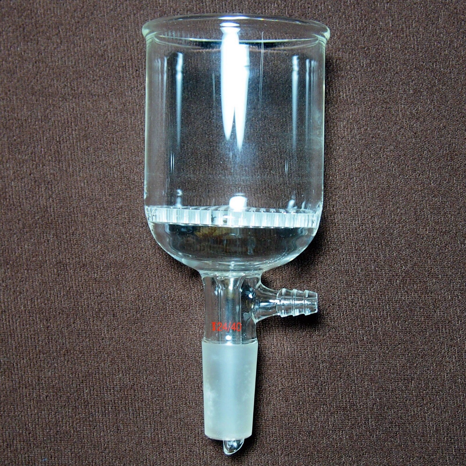 350ml,24/40,Glass Buchner Funnel With 70mm Pore plate