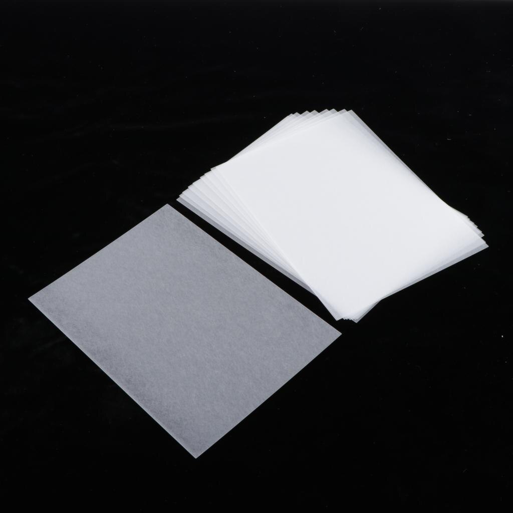 10 Lot Half Transparent Shrink Film Sheets Paper DIY Craft Fine Polishing