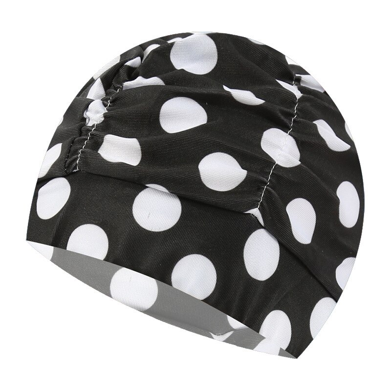 Czepek pływacki kobiety Unisex dziewczyny długie włosy czepek kąpielowy czepek Stretch Drape bezpłatny rozmiar basen kąpielowy Sport elastyczny Nylon Turban: Z