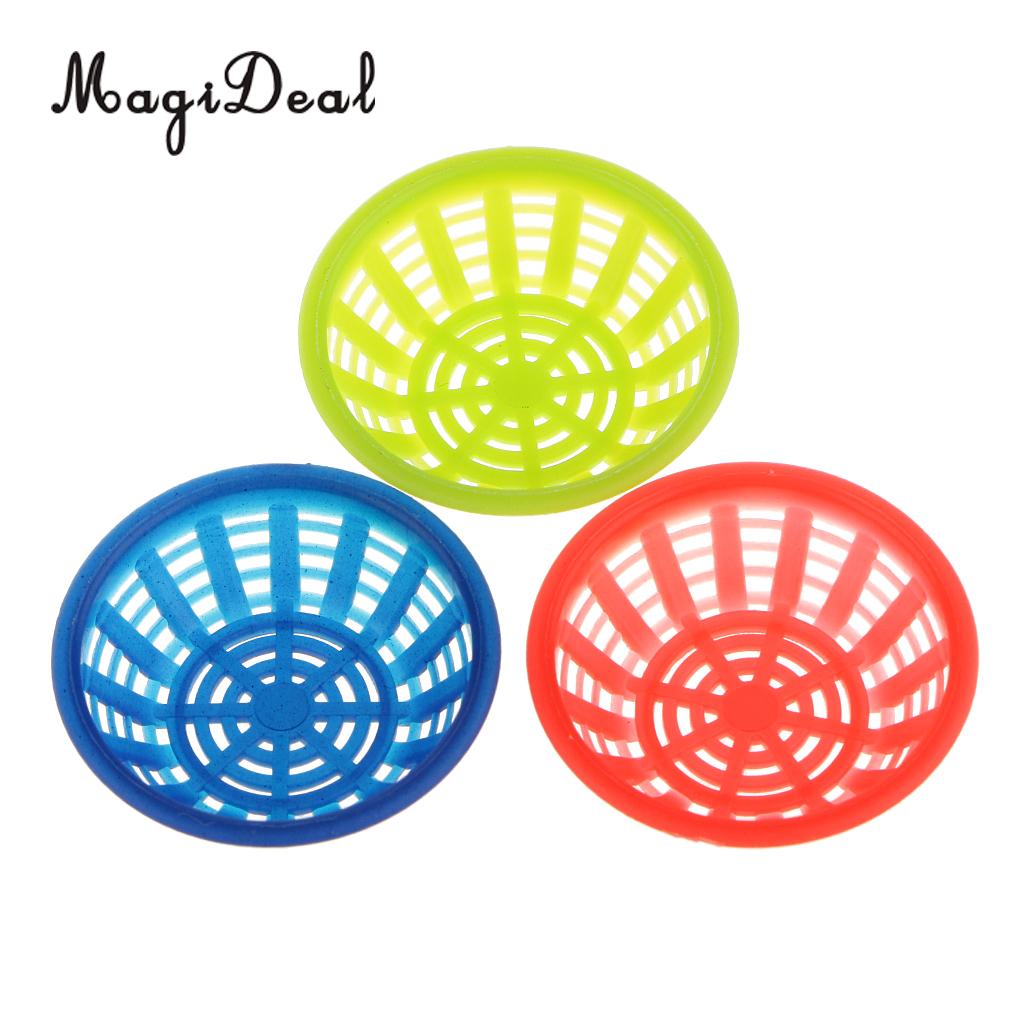 MagiDeal 1 zestaw plastikowy 1/12 Lalka Dom miniaturowe małe okrągłe kosze na warzywa owoce przechowywanie żywności zabawkowe meble 3 styl