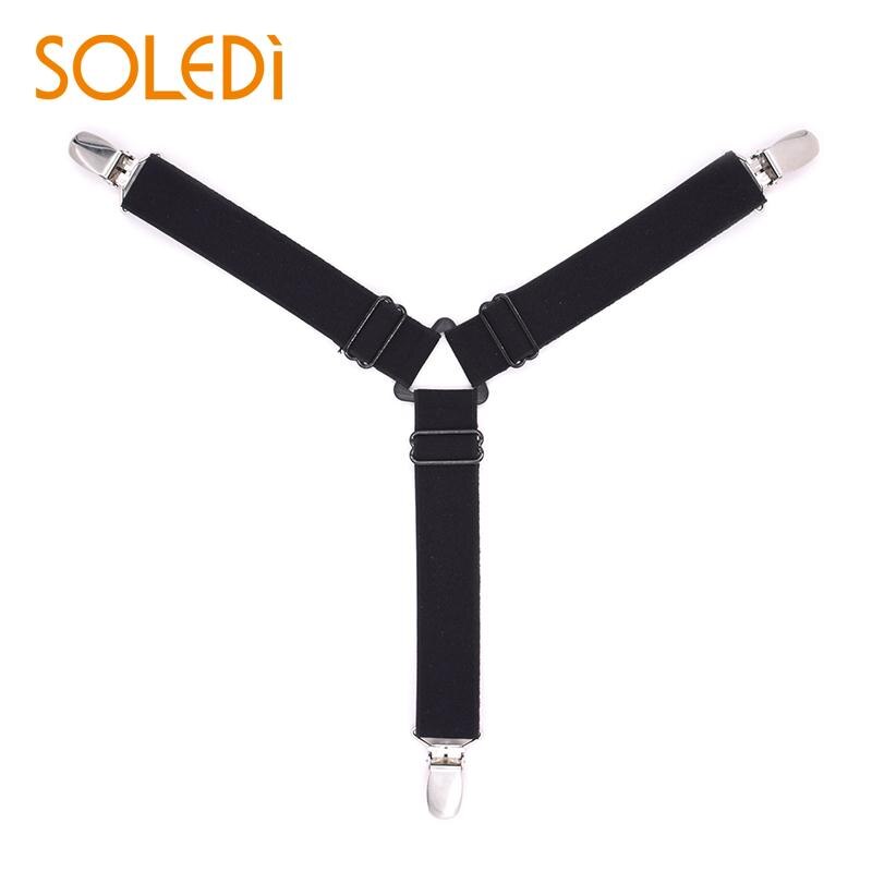 1pc doek bevestigingsclips, slip-on lakens riembevestigingshouder, meubellakenclip, matrasclip, metalen clip, elastische band, sling, bedlakens clips, slaapkamerbenodigdheden, huishoudproduct
