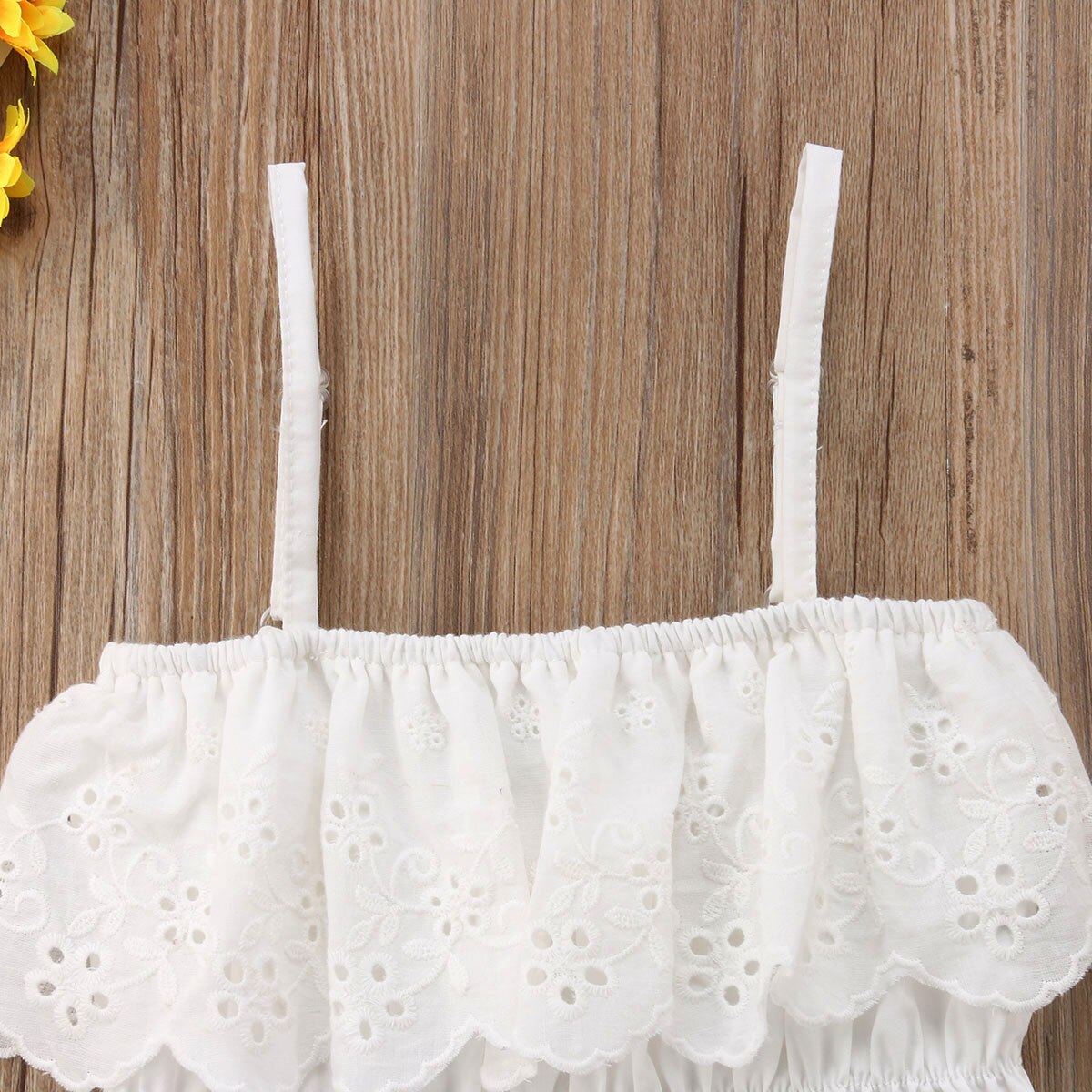 Brand Infant Toddler Newborn Baby Girl Swimsuit Lace Sunsuit Outfit Straped Ruffed Crop Solid Clothes