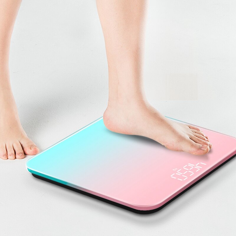 Body Scale Gradient Color Body Weight Scales Bathroom Floor Scales Body Weighing Bath Scale Digital Lcd Smart Electronic