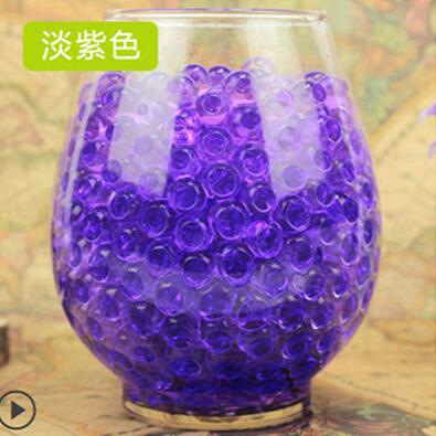 Planta púrpura bonsái suelo, 100 Uds planta de cristal flor barro de jalea cuentas de agua para plantas perlas jarrón suelo bolas de Gel Juguetes: 9-100pcs-2.0cm