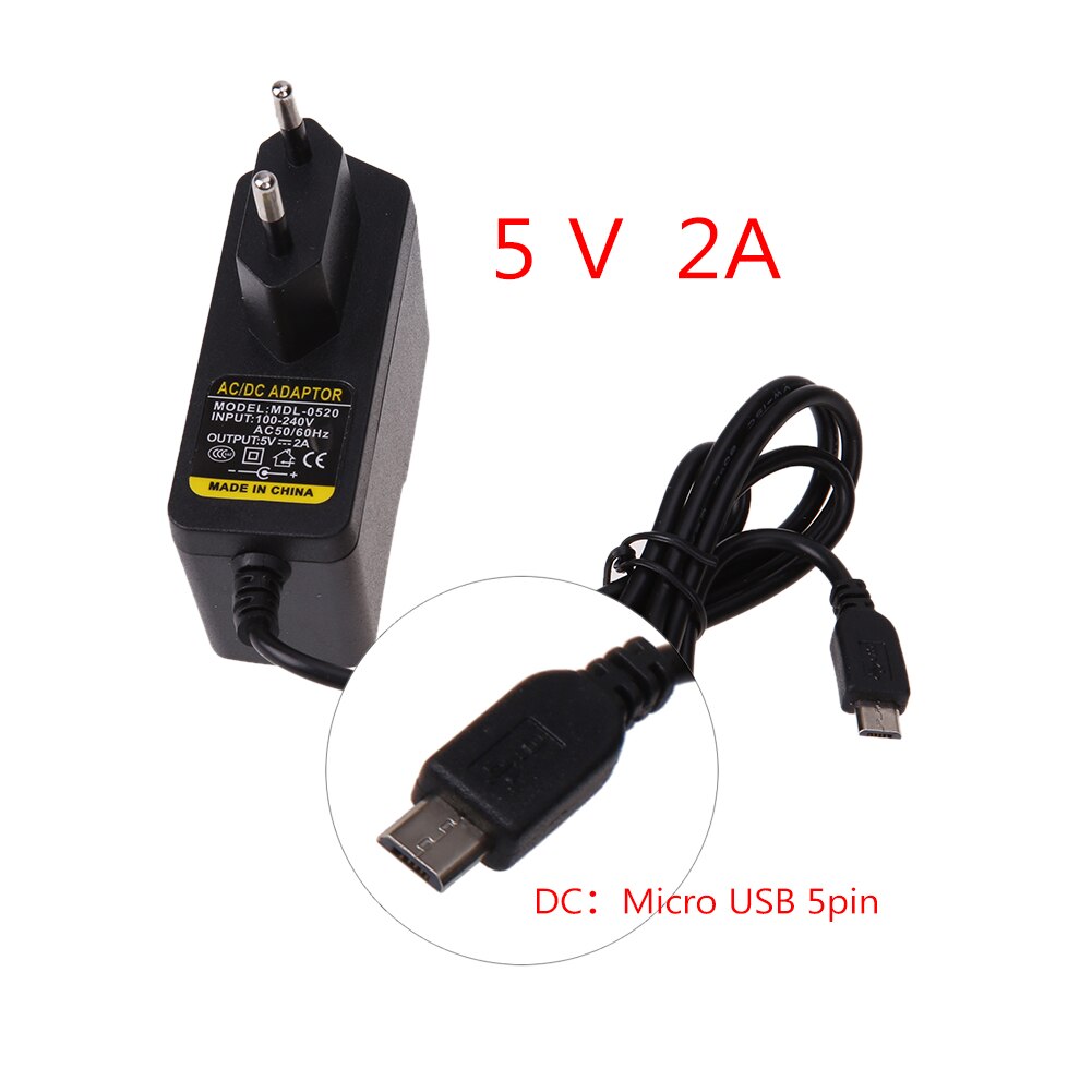 Mdl-0520 EU AC zu DC 5V 2A Mikro USB Netzteil Adapter für Fenster Android Tablette Mikro USB 5Stift Universal- Energie Adapter