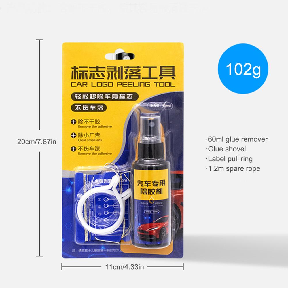 Auto raam glas zelfklevende verwijderaar auto sticker lijmverwijderaar kit lijmverwijderaar voor vinyl wraps grafische sticker streep