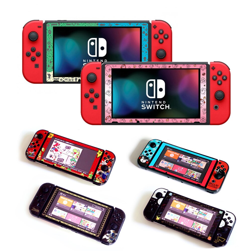 Przełącznik do nintendo Screen Protector 0.2mm szkło hartowane z kolorowa ramka do ekranu konsoli NS Swit akcesoria ochronne