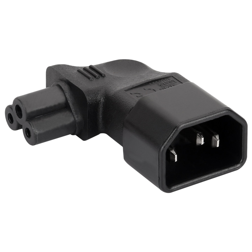 IEC320-C14 à IEC 320 C5 femelle trèfle cordon d'alimentation câble d'alimentation adaptateur pour alimentation pour ordinateur portable Scanner imprimante, 10A-16A 250V