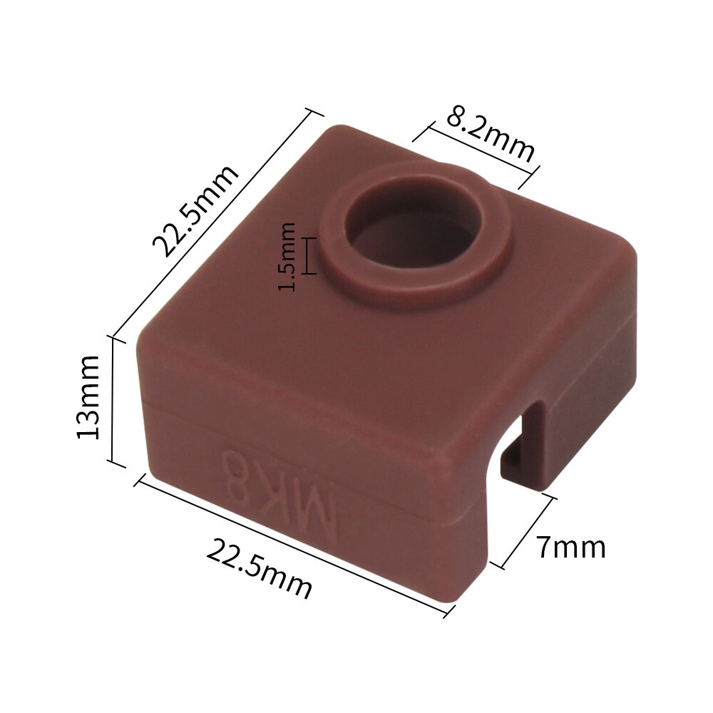 KINGROON MK7 MK8 Beheizte Block Abdeckung Schutzhülle Silikon Socke Abdeckung 3D Drucker Erhitzt Block Heißer Ende Socke 3D Drucker Teile