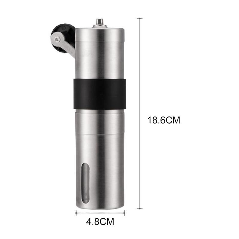 Handgemaakte Koffieboon Braam Slijpmachines Molen Keuken Tool Slijpmachines Zilver Koffiemolen Mini Rvs Hand Manual Home Cocina: 03