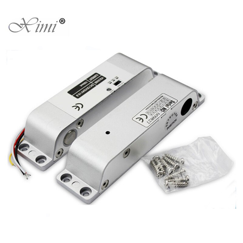DC 12V Fail Safe Electric Bolt Lock For Door Access Control Low Tempreture 5 Lines External Installation Electric Bolt Lock