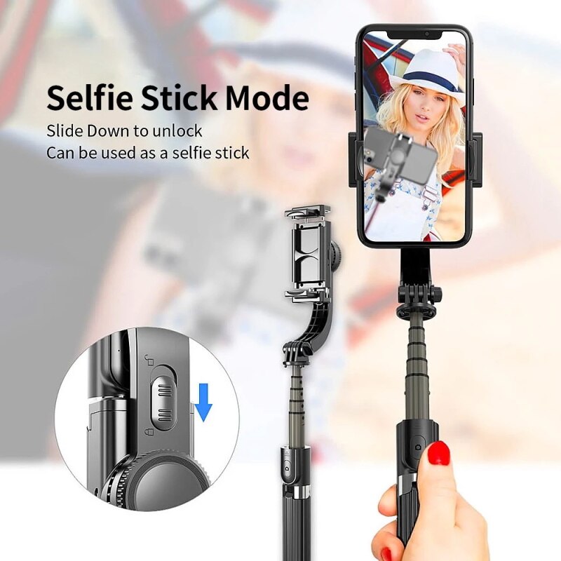 L08 l07 bluetooth handheld gimbal stabilisator selfie stick met statief anti-shake verstelbare selfie standaard zelfontspanner artefact staaf