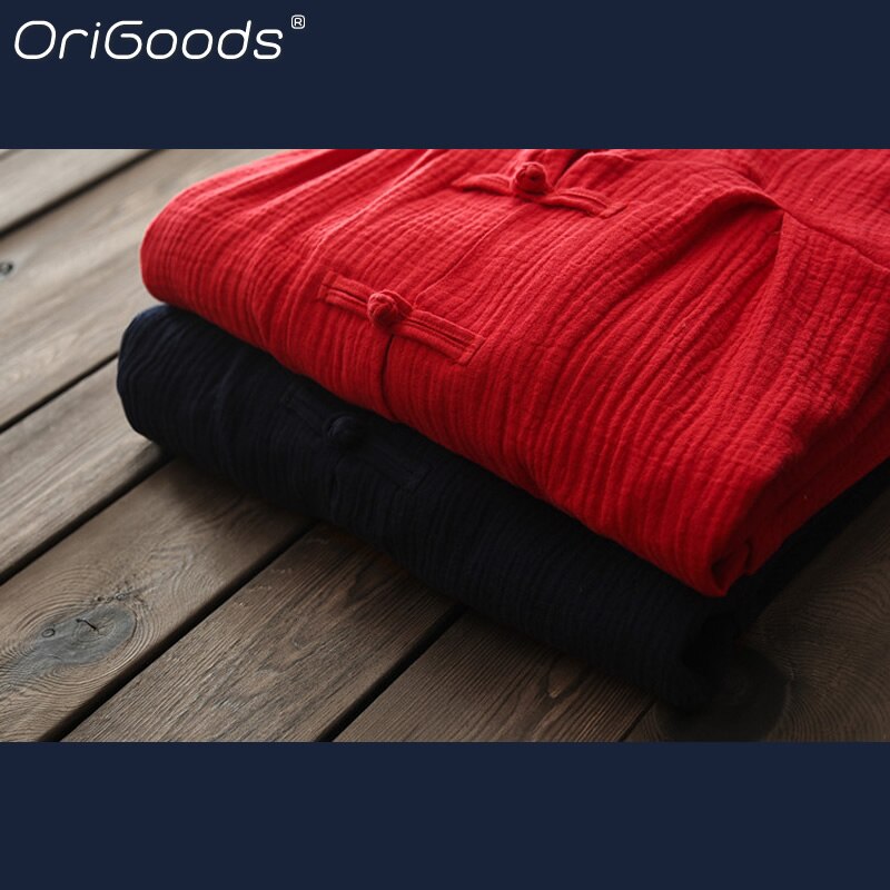 Origoods kvinder lange frakker med hætte bomuld løs forår efterår lang frakke heks troldmand kjortel kvinder rød sort nyhed outwear  b137