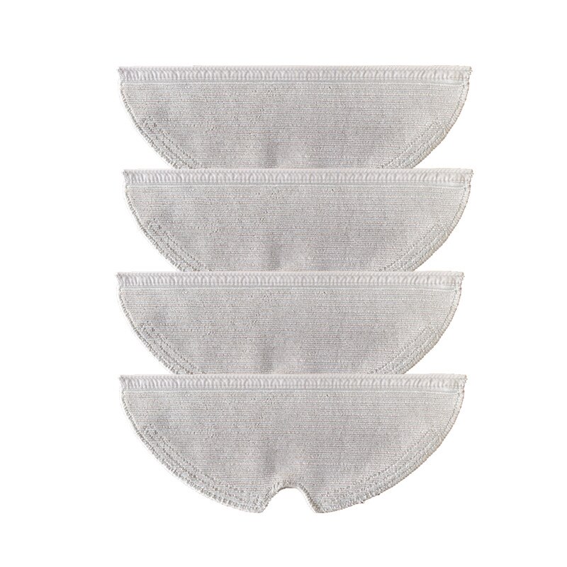 Original rengöringsdelar av sidborste moppduk huvudborste borstlocket filter för dreame  d9 trouver finder rls 3: Mopp trasa 4pc