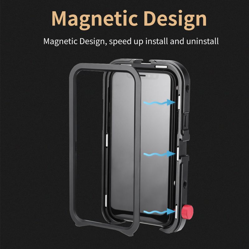 Zl Metalen Telefoon Kooi Voor Iphone 11/11 Pro/11 Pro Max 17Mm Interface Kooi Vlog Video Accessoire Voor lens D