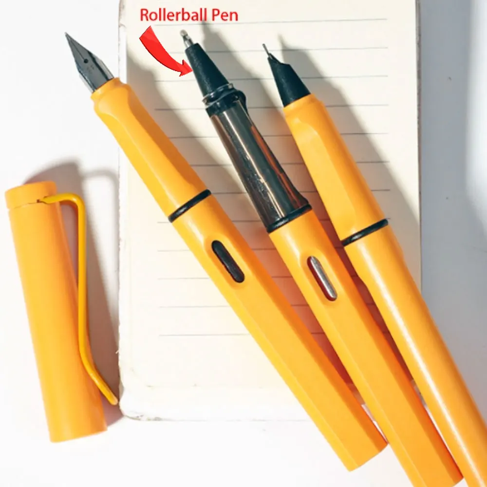 Smooth Writing Rollerball Pen with 0.5mm Black Refill, Popular Pens Clip, School Stationery, Various Color Choices
