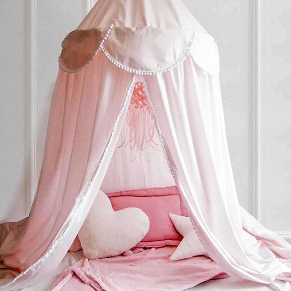 Hängen Baby Bett Moskito Net Vorhang Zelt Baby Krippe Netting Runde Hing Kinder Baldachin Zelt Kinder Zimmer Dekor Bett Moskito net