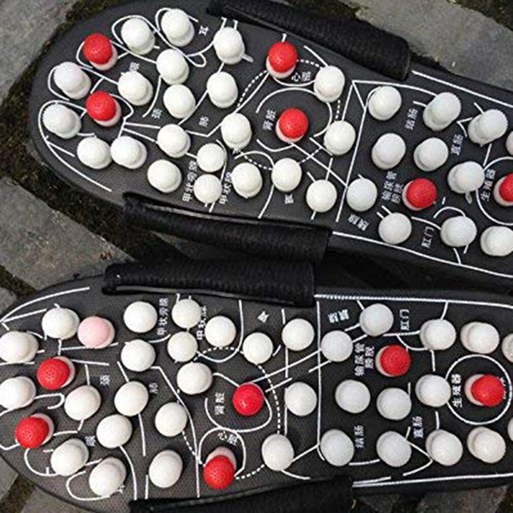 Männer Und Frauen Klatsch Fuß Gesundheit Massage Schuhe Magnetische Massage Hausschuhe Polka Punkt Massage Hausschuhe 42-43