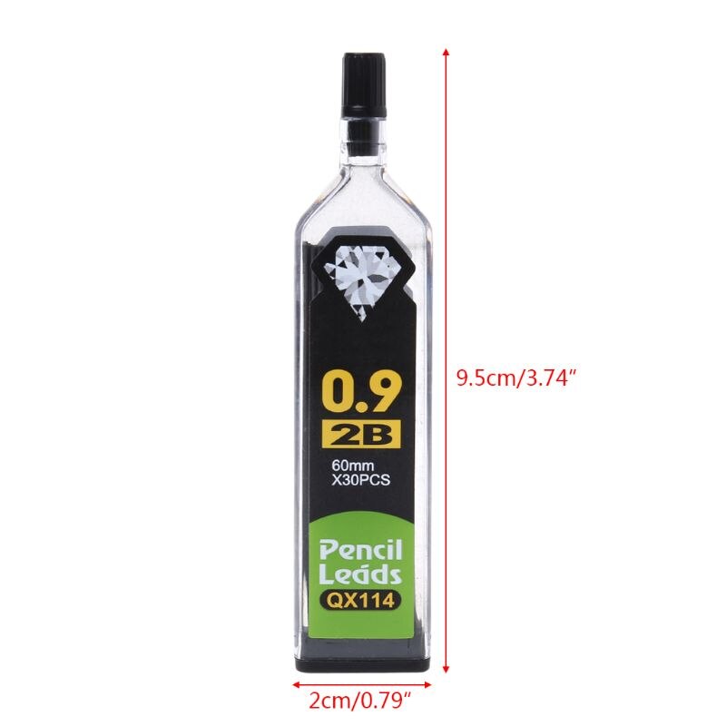 5Pcs 0.3/0.5/0.7/0.9Mm Hb 2B Refill Lood Voor Automatische Mechanische Potloden School Kantoor levert