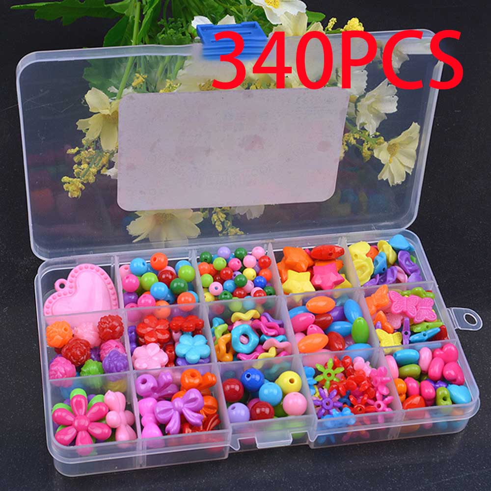 15 Grid Diy Kleurrijke Kralen Meisjes Speelgoed Set Sieraden Accessoires Puzzel Handgemaakte Ambachten Onderwijs Speelgoed Kinderen Kettingen Speelgoed: B