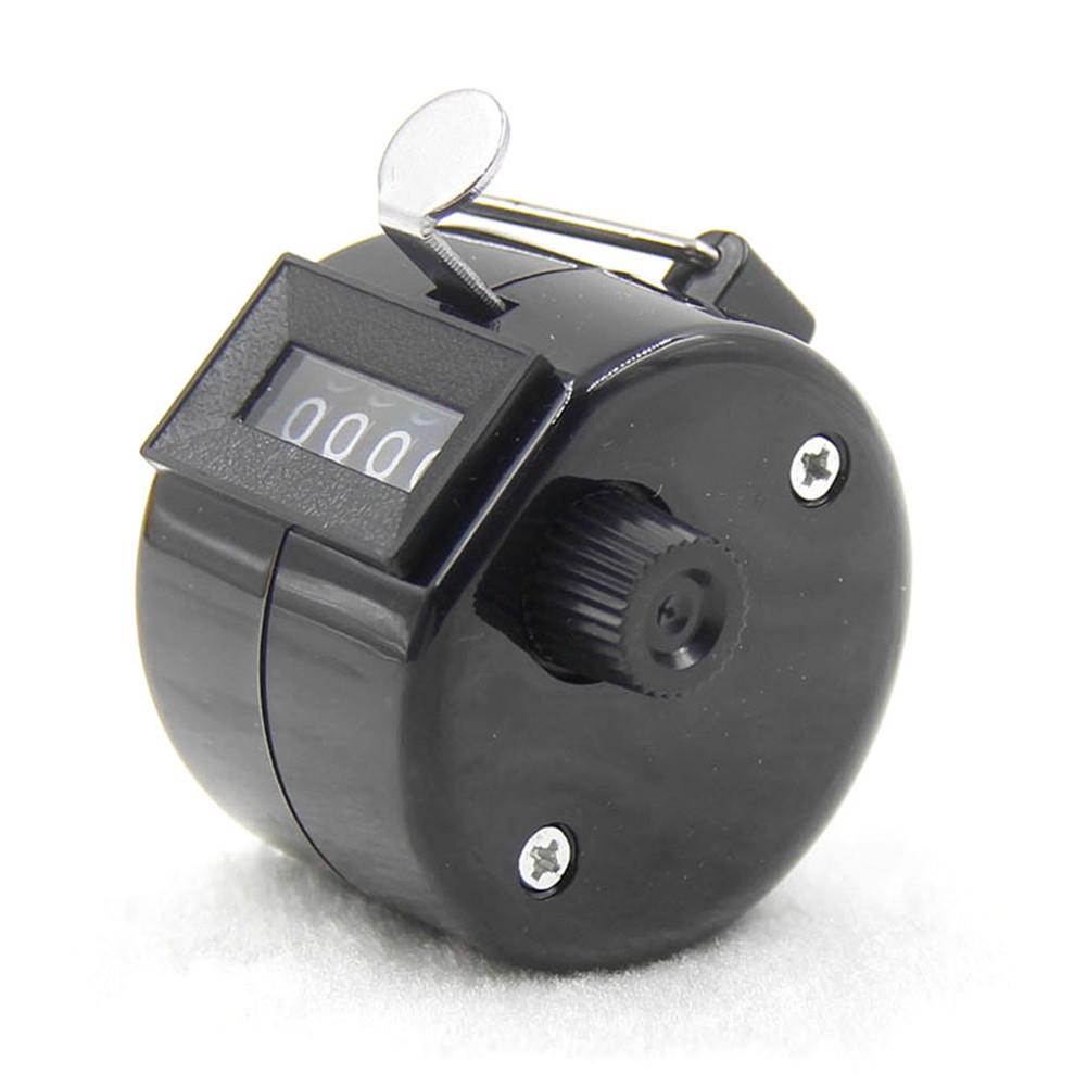 Tragbare 4 Ziffer Zähler Manuelle Mechanische klick Hand übereinstimmen Zähler Clicker Werkzeug 0000 zu 9999 Contador Werkzeuge: Schwarz